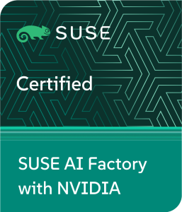 SUSE Certified badge for SUSE AI Factory with NVIDIA.